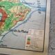 Vintage school map Lablache American Continent - USA