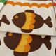 Series of 6 vintage tea towels from the 70s