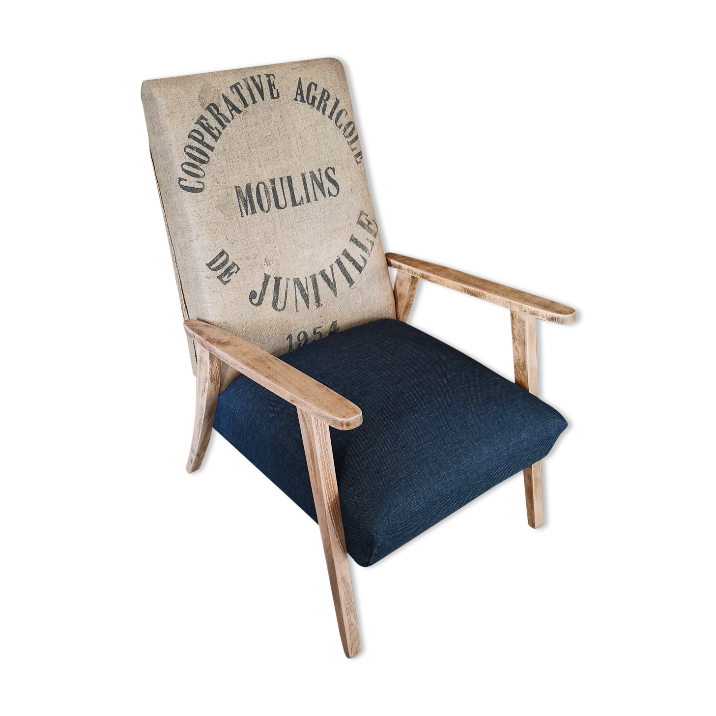 Fauteuil toile de jute