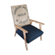 Fauteuil toile de jute