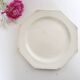 Creil and Montereau plates, 19th century, Perle model, ivory / set of 3