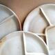 10 Vintage Grès du Marais compartment plates