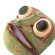 Articulated frog mask made of Bali wood, 80s