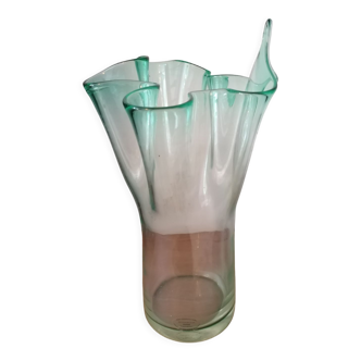 Vianne blown glass handkerchief vase