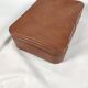 Vintage brown leather case