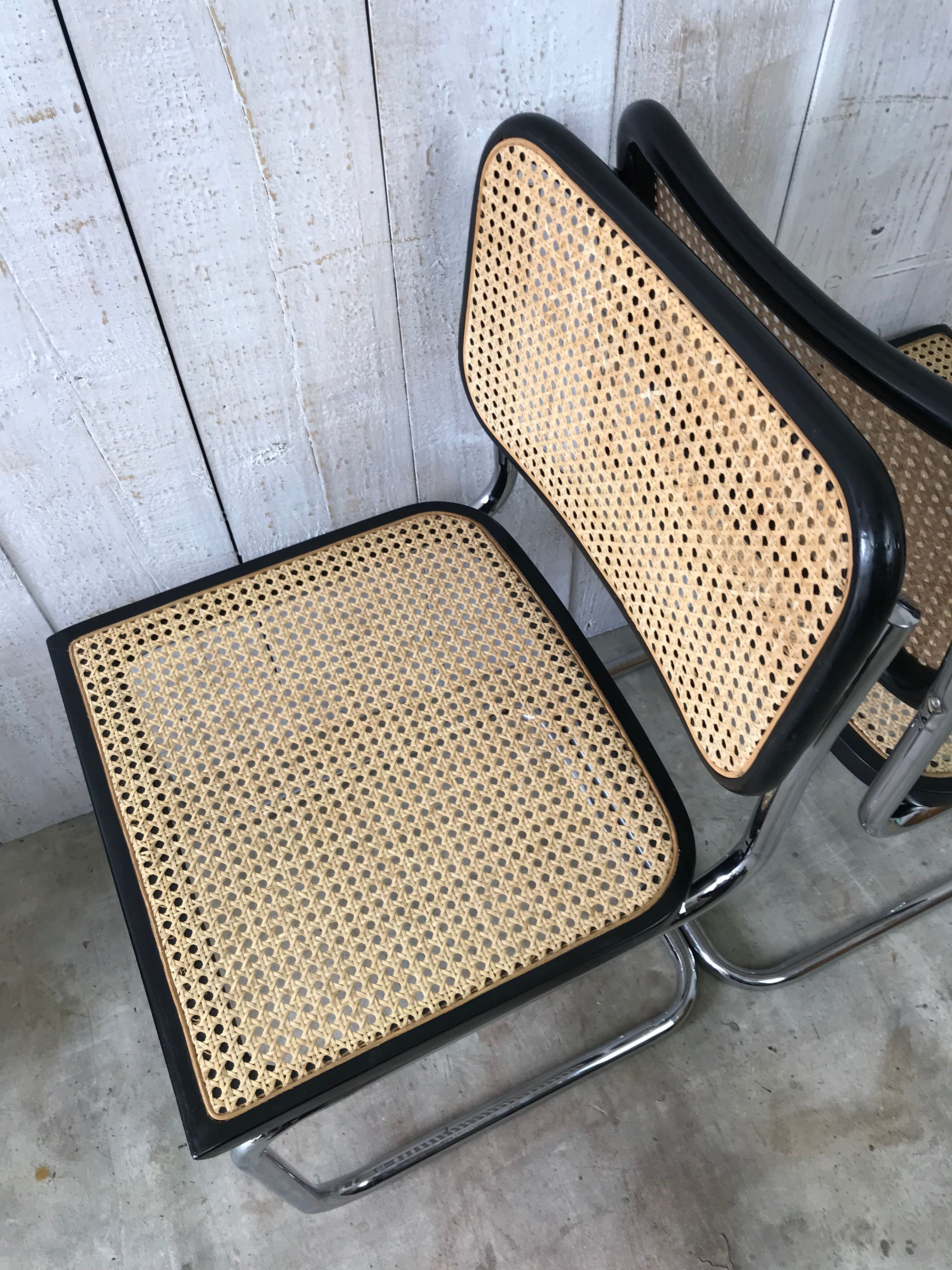 Pair of chairs B32 Breuer