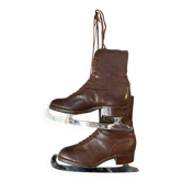 Rare paire de patins à glace femme, Schumacher St. Moritz, vers 1910-1
