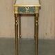 Italian vintage console with a glass mirror top.