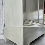 Old patinated wardrobe