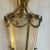 Bronze and polished glass suspension circa 1900