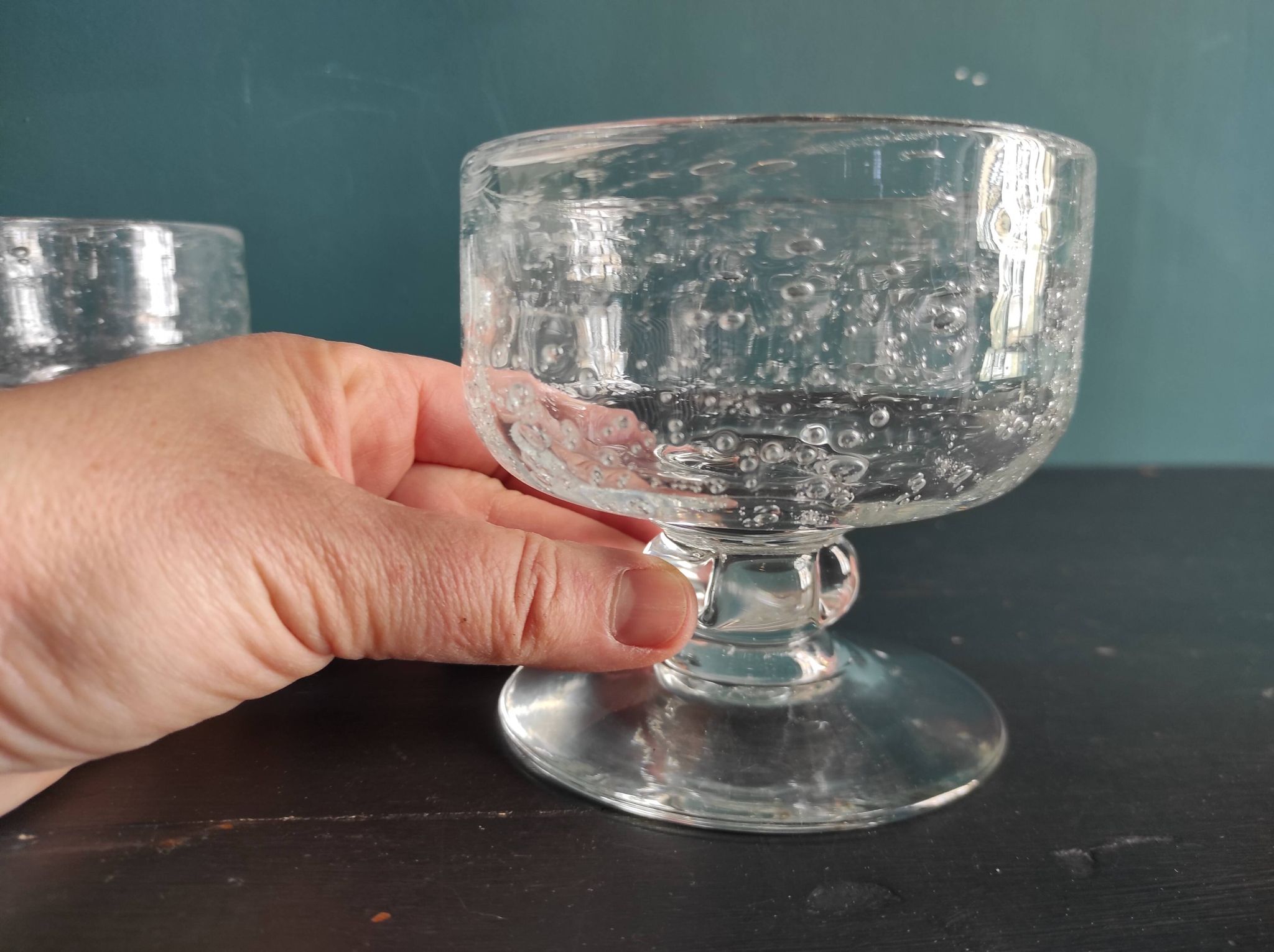 Vintage French set of 6 cups from Biot