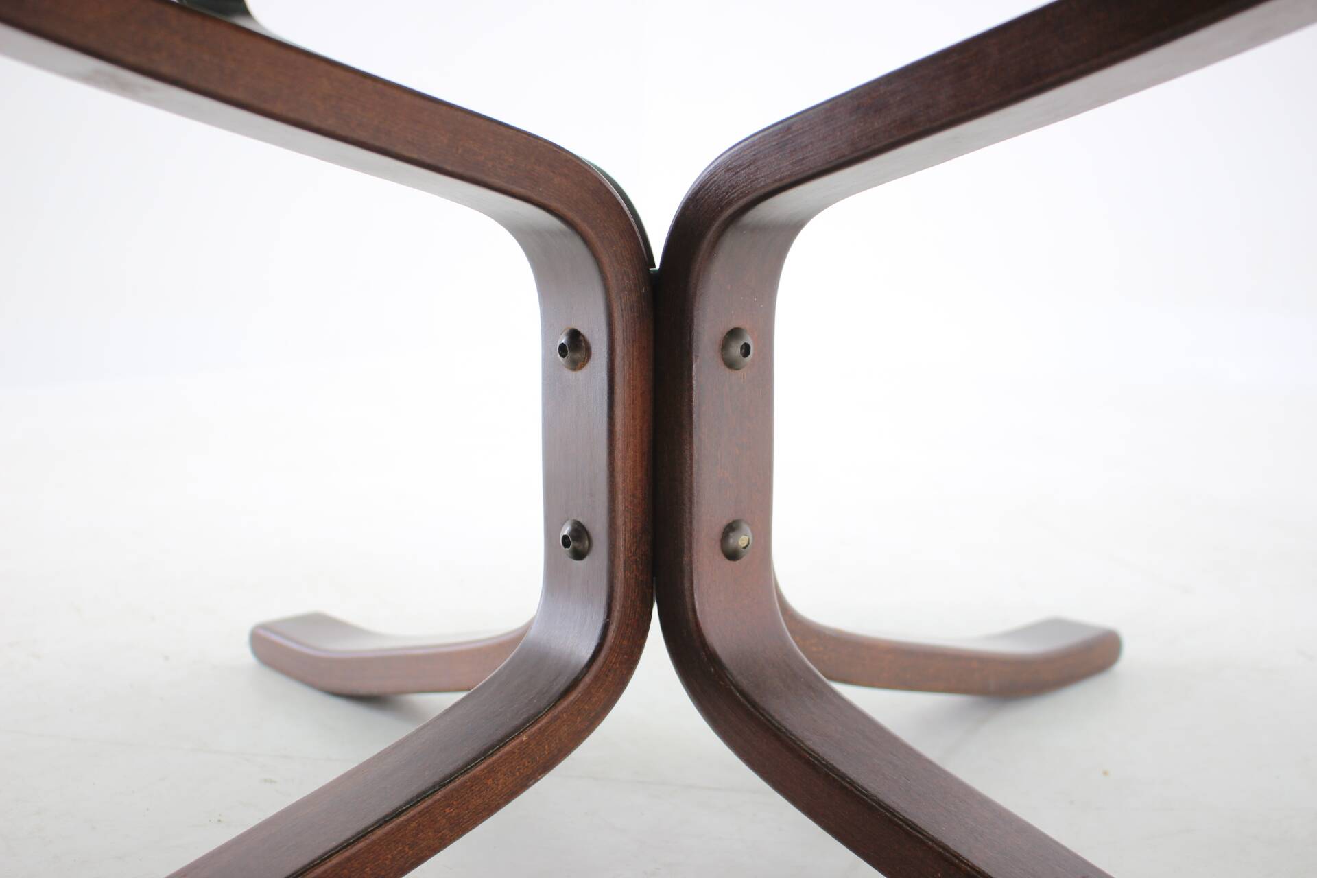 1960 Sigurd Ressell for Vatne Møbler Falcon Glass Top Coffee Table