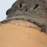 Baroque “trumeaux” mirror in carved solid wood.