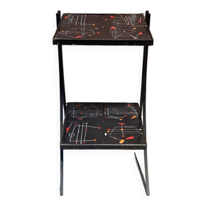 desserte en métal noir