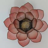 Mother-of-pearl flower candle holders