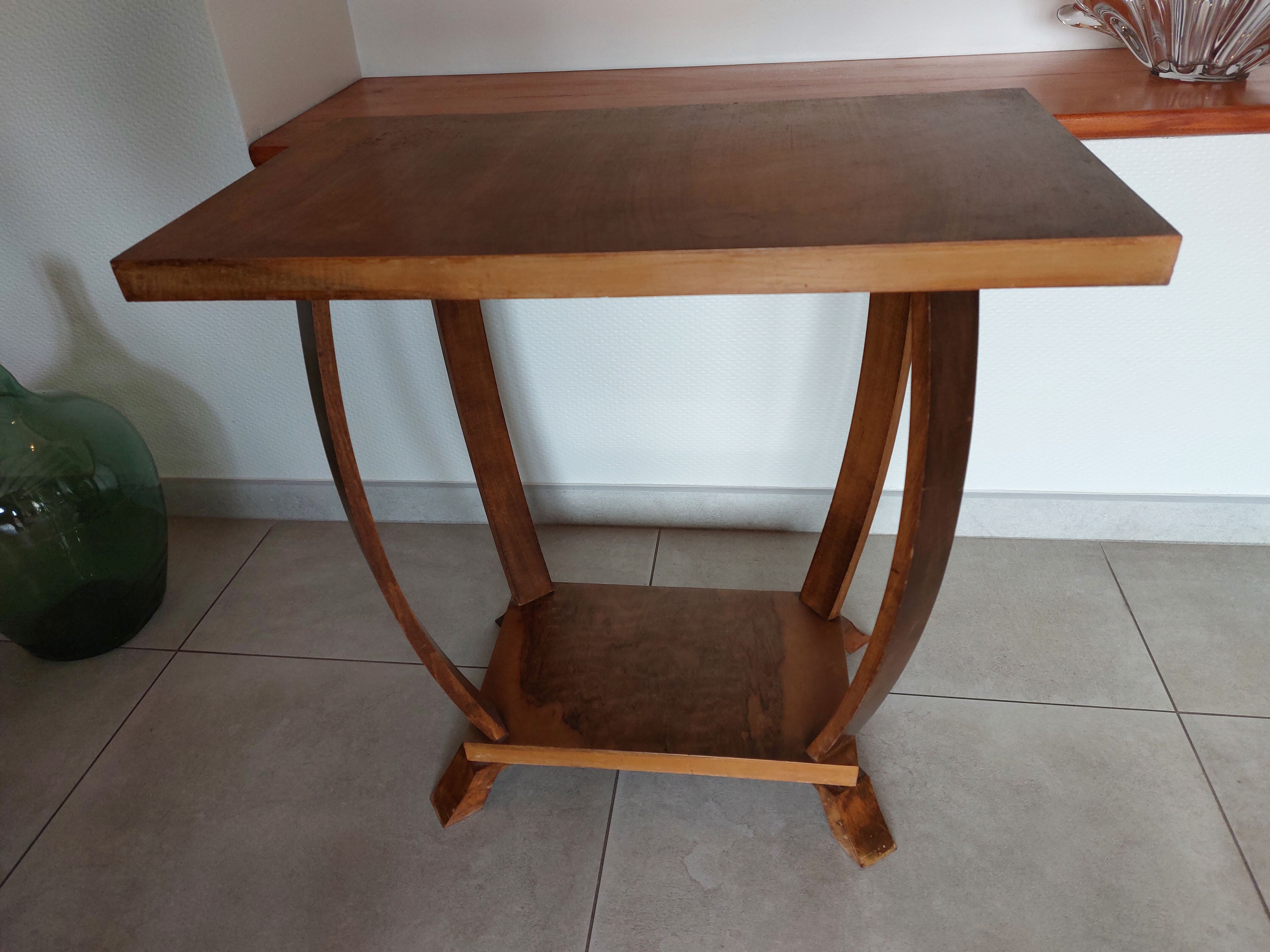 Rectangular Art Deco pedestal table
