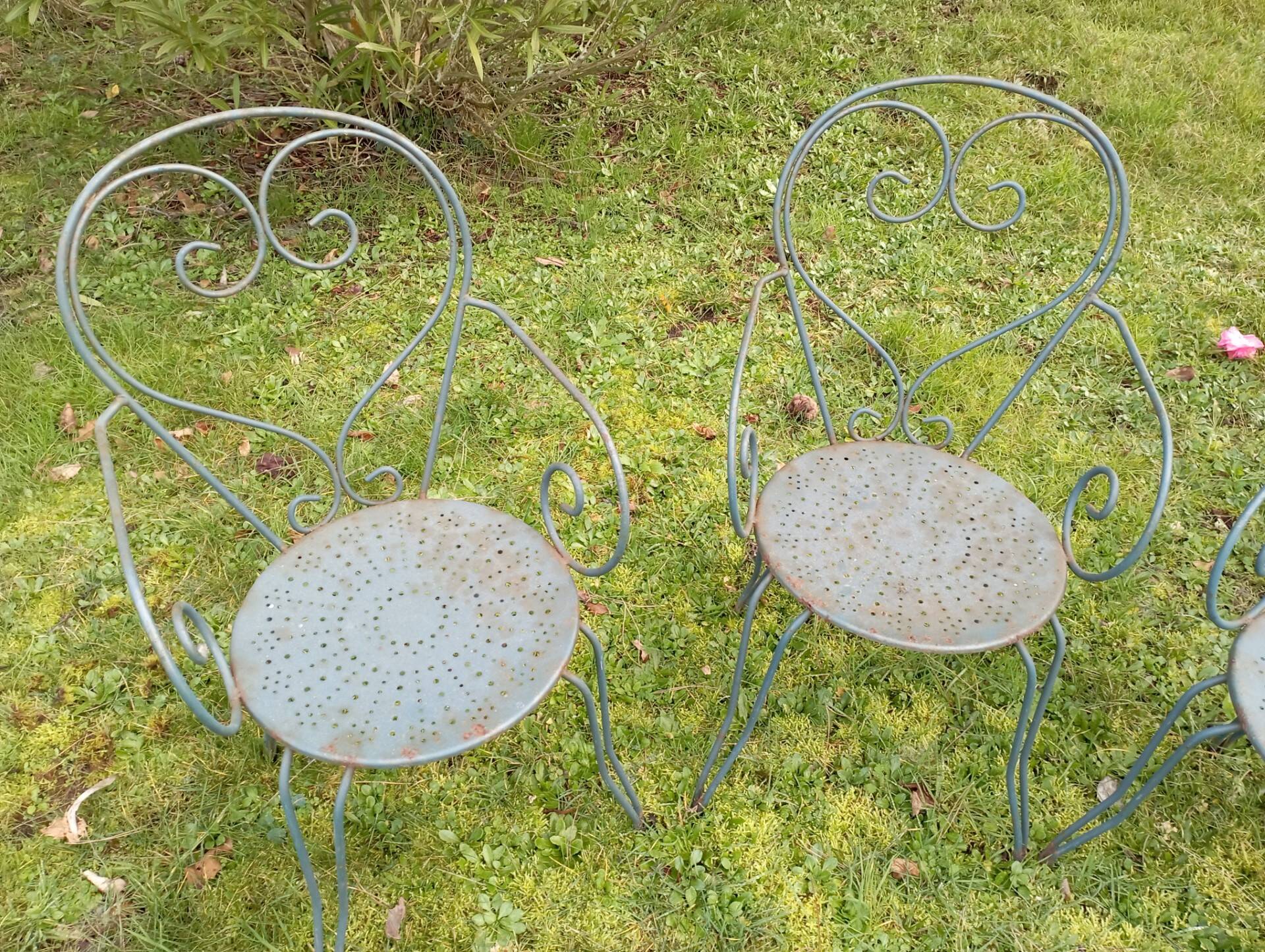 Old garden chairs