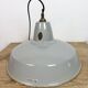 Industrial Grey Enamel Factory Pendant Lamp from Thorlux, 1960s