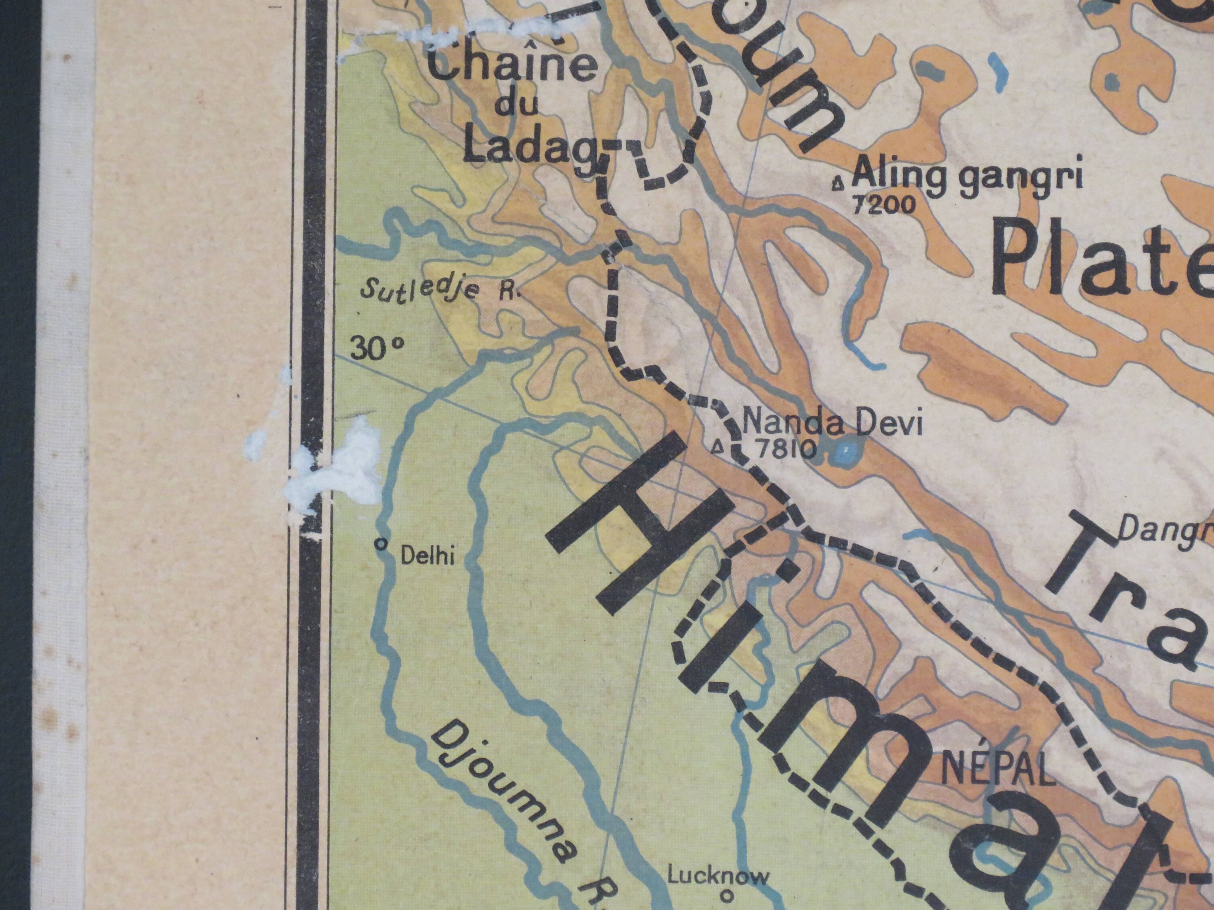 Ancient school map of China No.52 - Vidal Lablache
