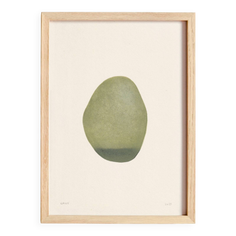Painting illustration Pebble B323 signed Eawy