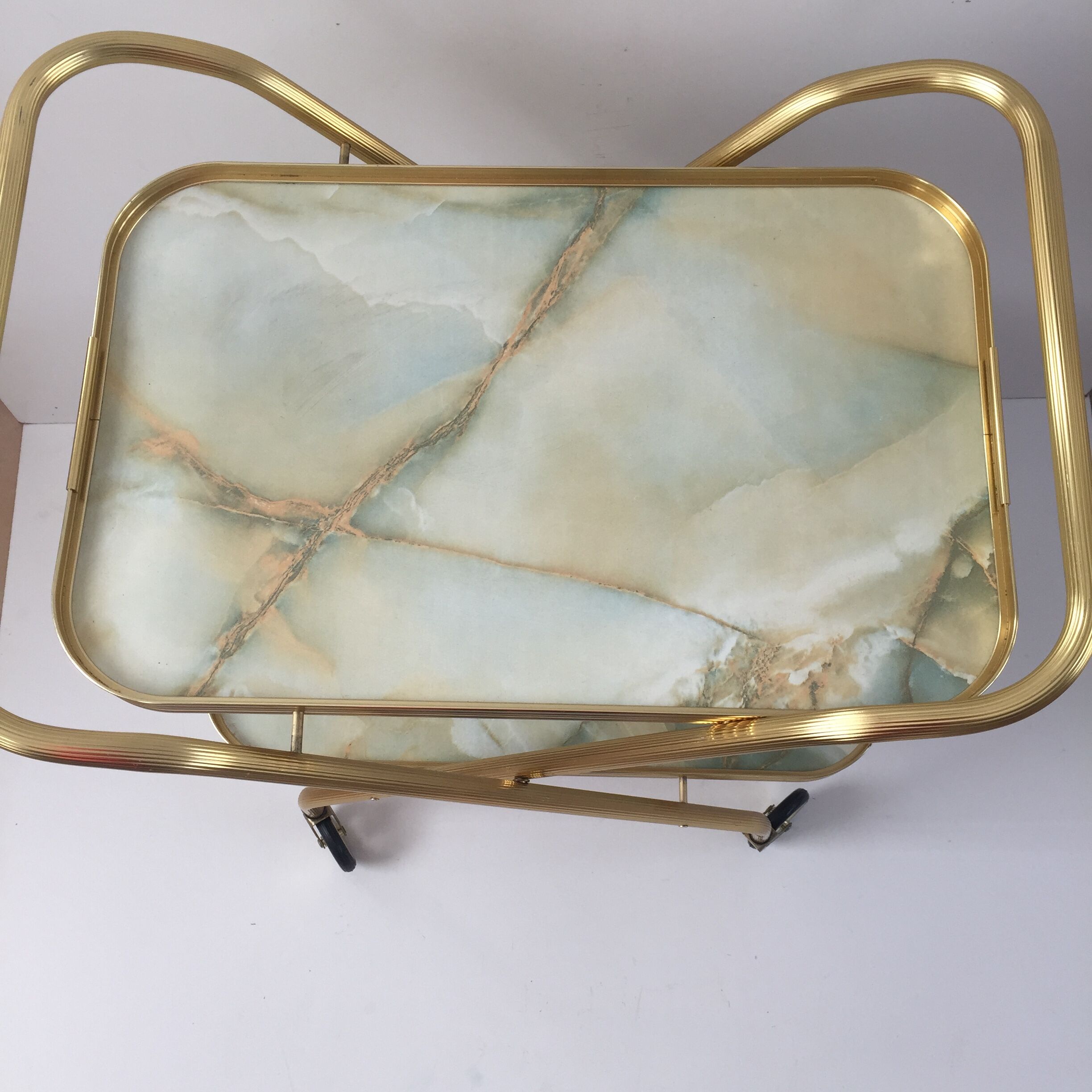 Golden vintage folding service