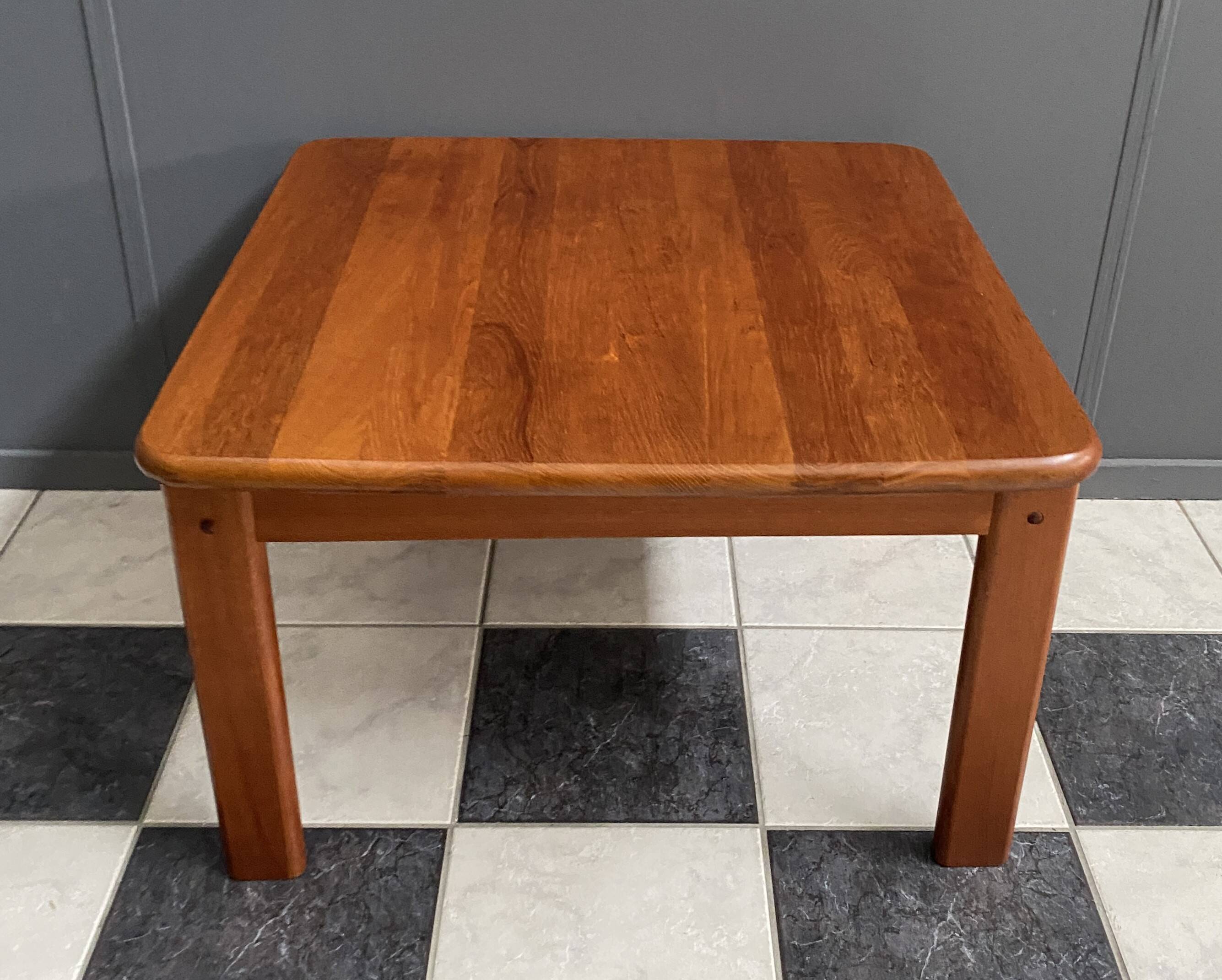 Solid Teak coffee table by S. Burchardt Nielsen 1960s