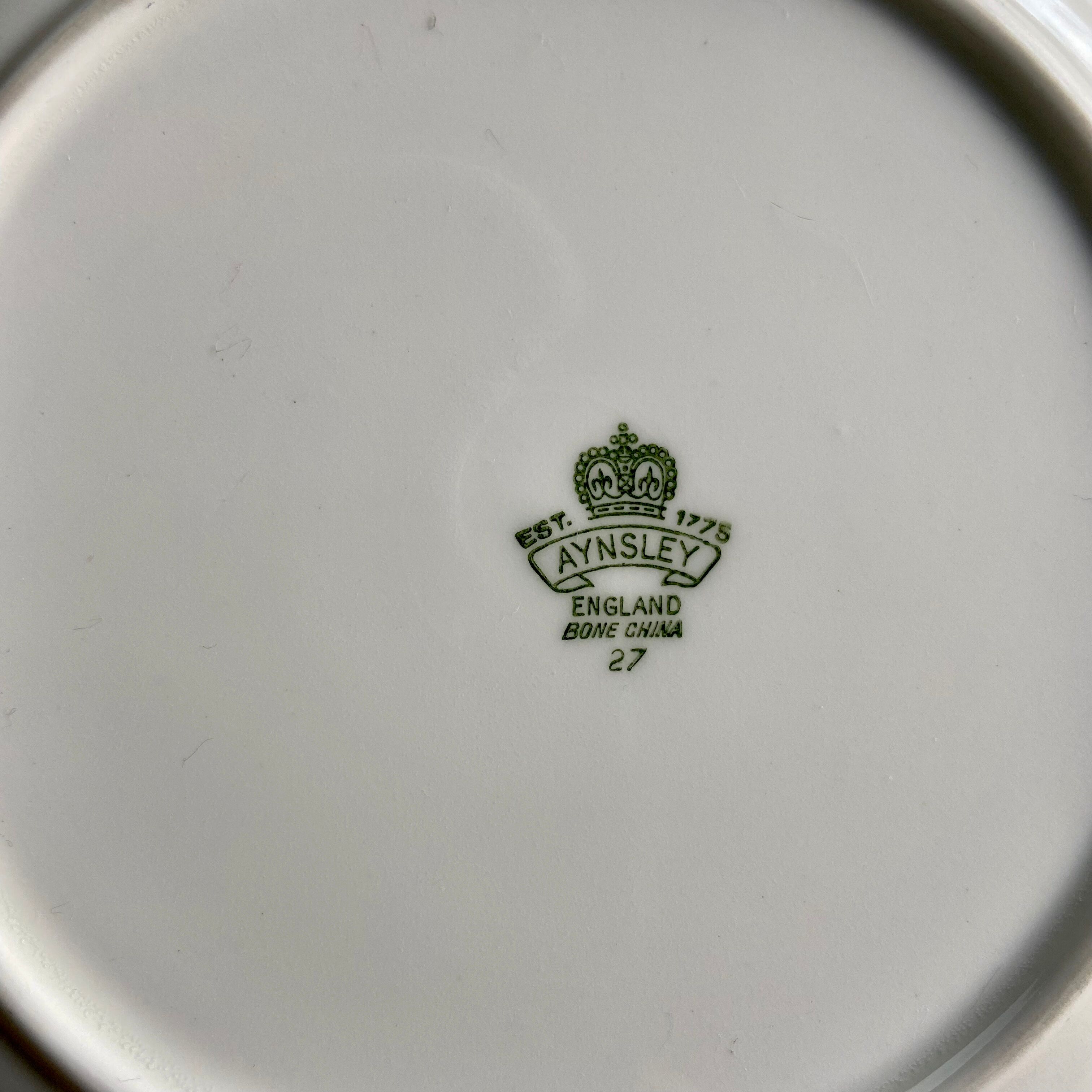 4 Aynsley England dessert plates