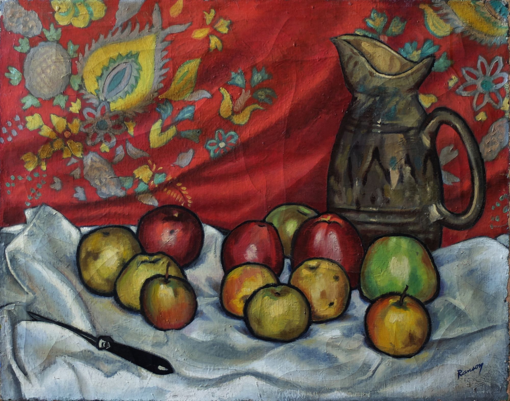 René gontran ranson (1891-1977) still life with apples