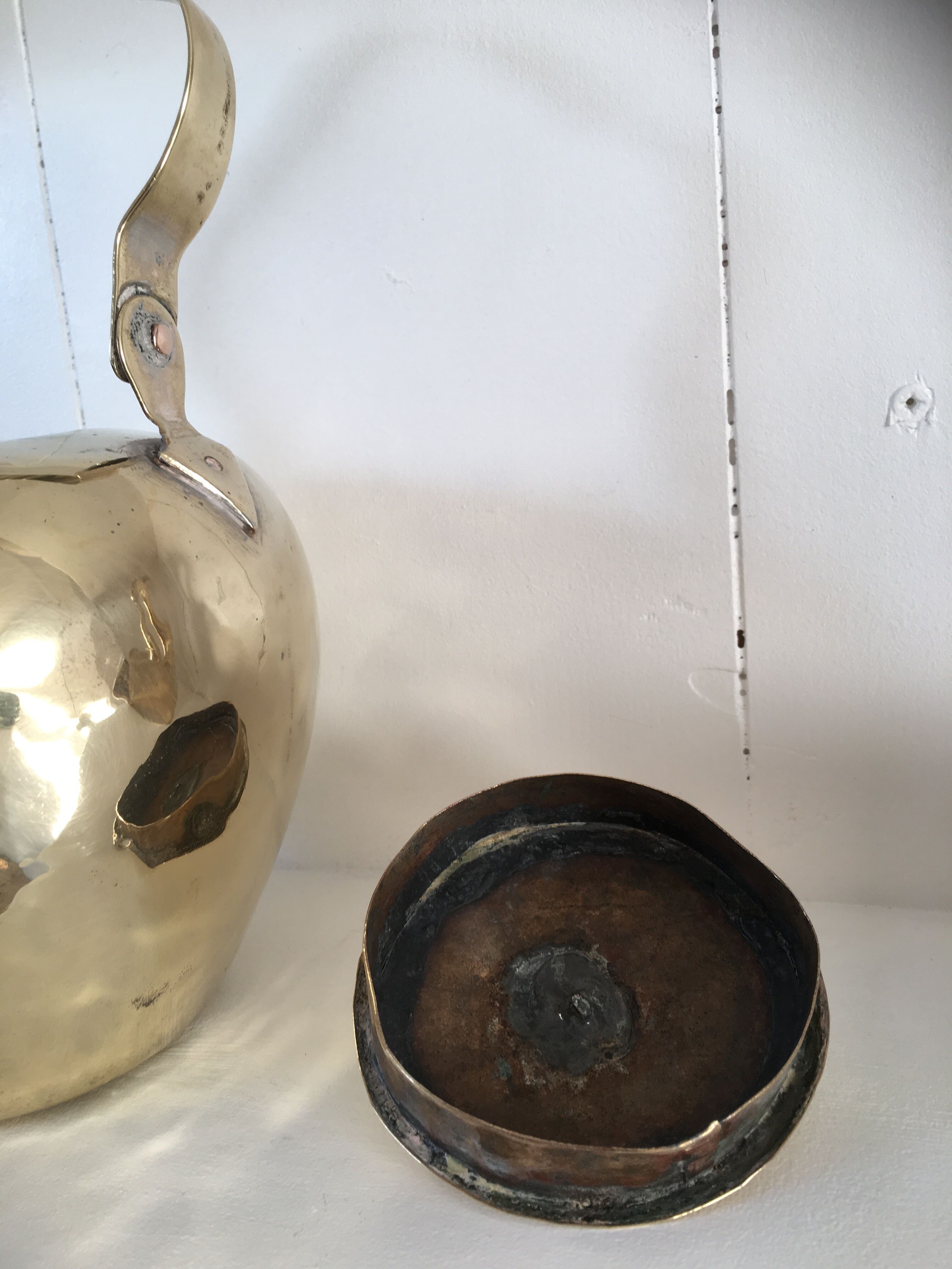 Napoleon III period gilded copper kettle