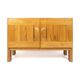 Two-door buffet in solid elm from Maison Regain, c. 1970.