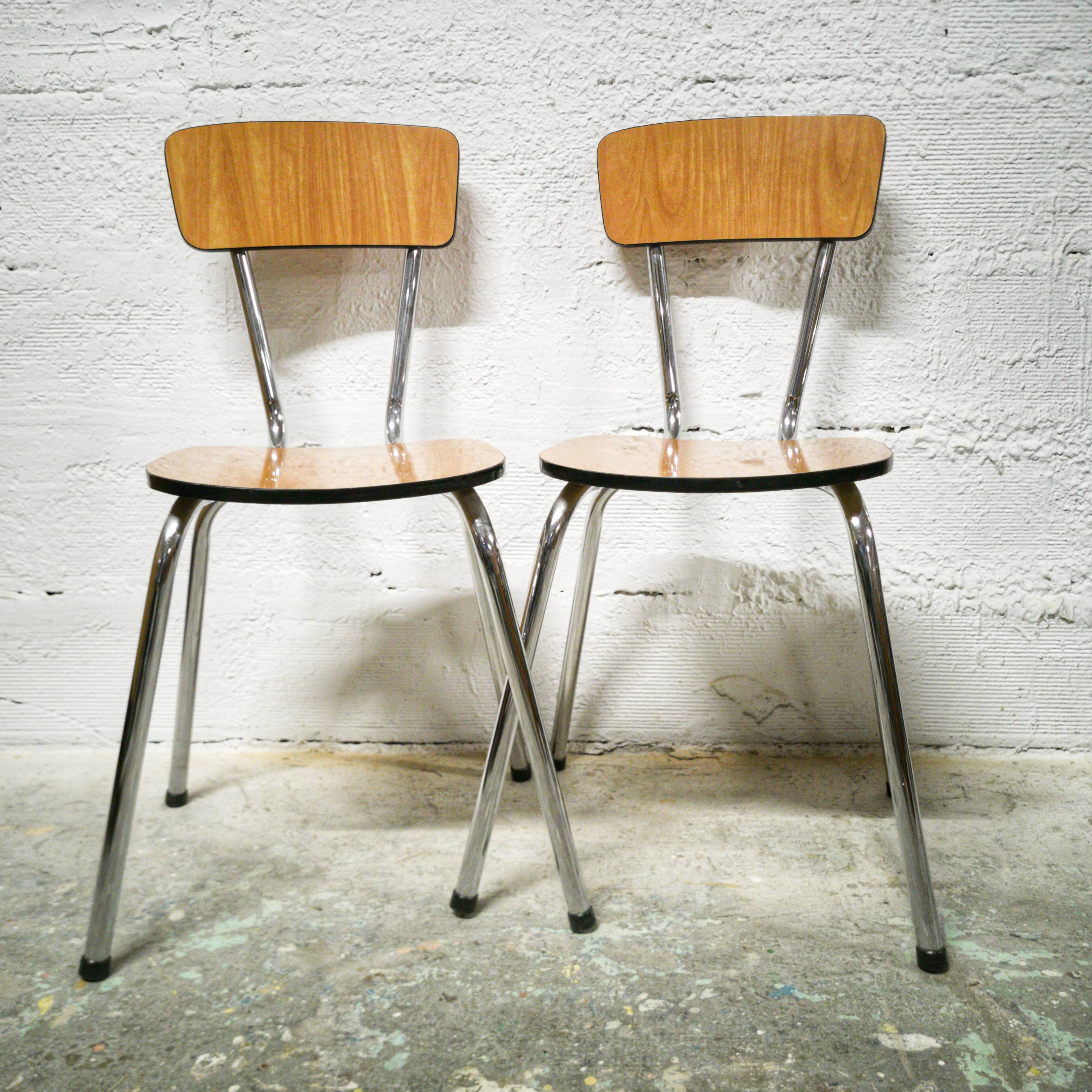 Formica chair duo