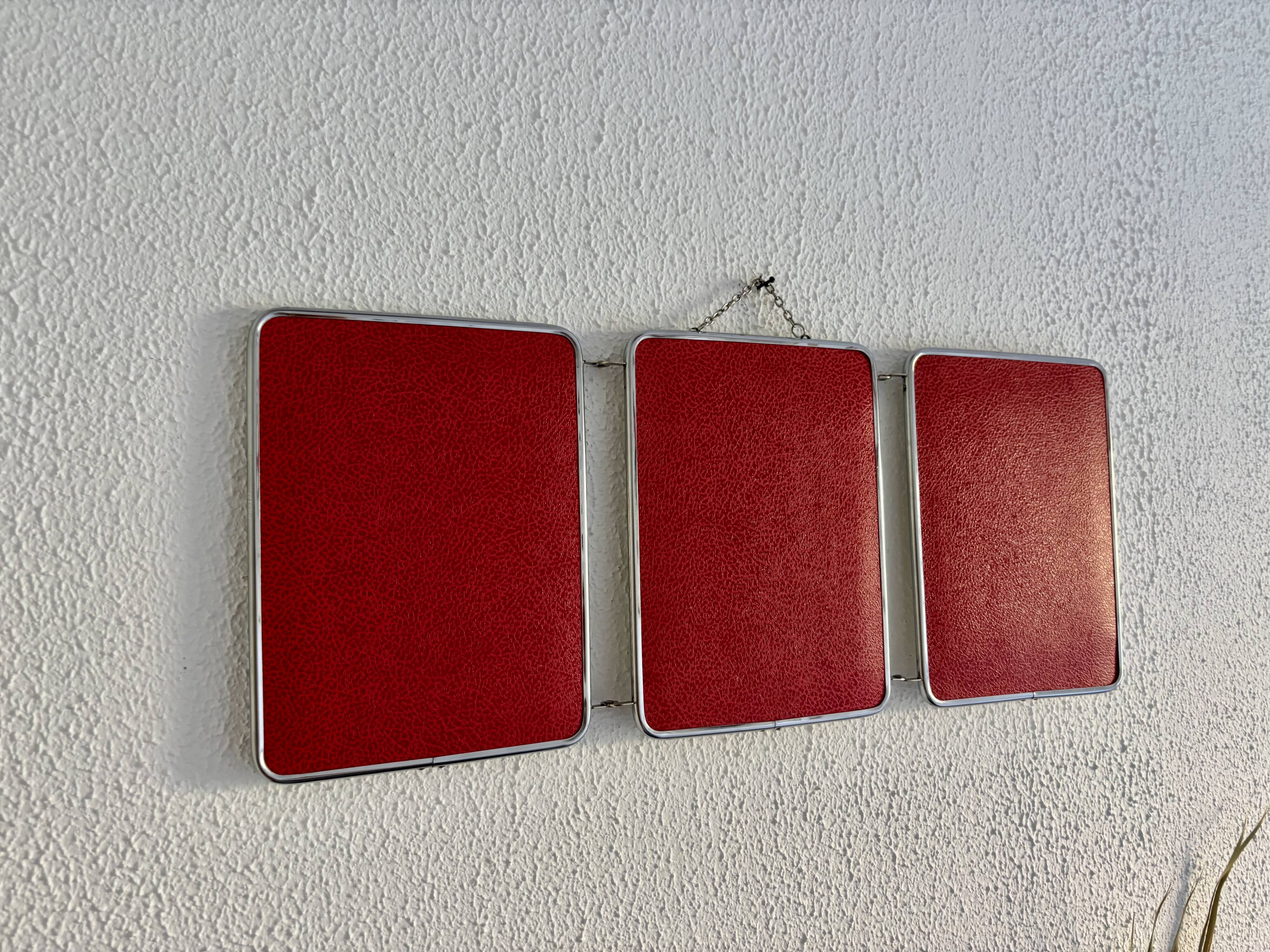Miroir triptyque de barbier, 1960
