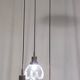 Murano Glass and Varnished Metal 3-Light Pendant by Toni Zuccheri for Venini