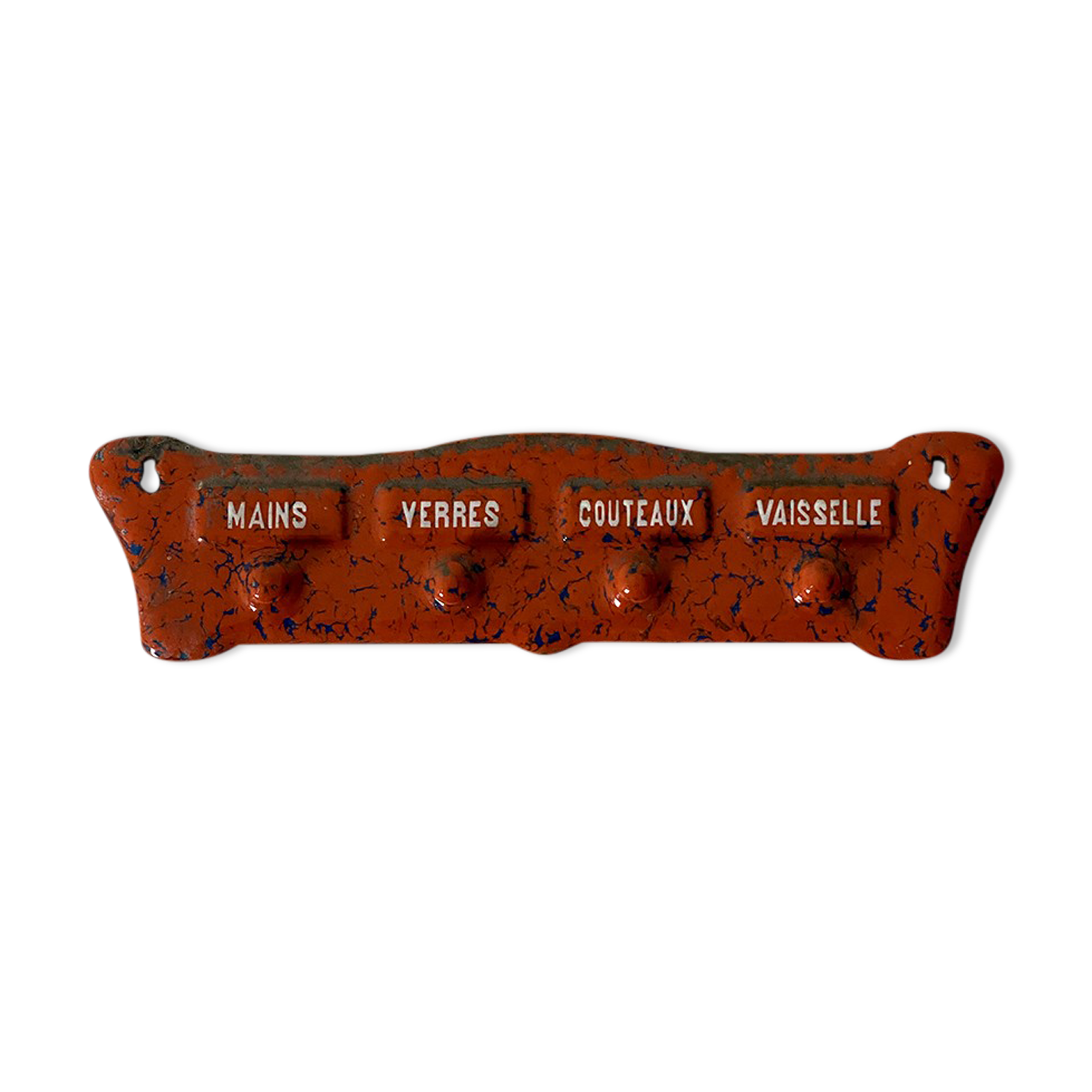 Vintage enamelled towel rack 50