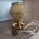 Touch lamp, Clichy glass, creamy yellow