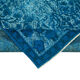 Handmade contemporary oriental 1970s 140 cm x 230 cm turquoise carpet