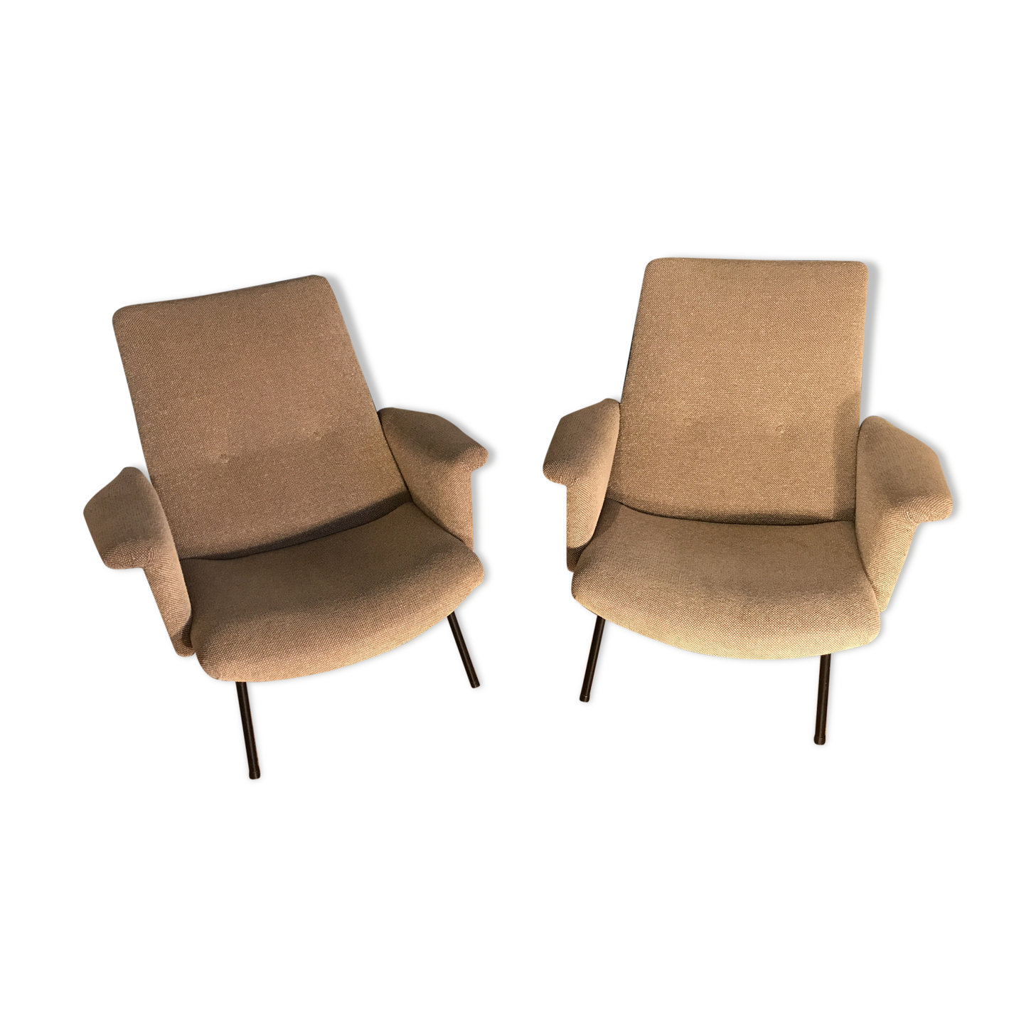 Splendid pair of chairs SK660 pierre Guariche steiner