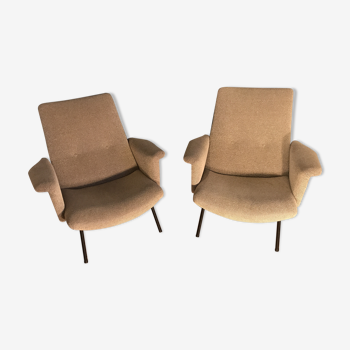 Splendid pair of chairs SK660 pierre Guariche steiner