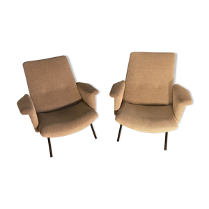 Splendide paire de fauteuils - pierre guariche