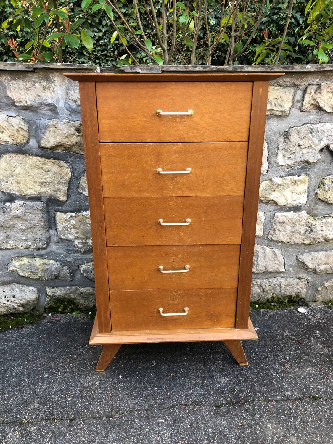 Vintage chiffonier chest of drawers 1950
