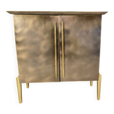 Cabinet de bar post-moderne par Belgochrom, années 1980.