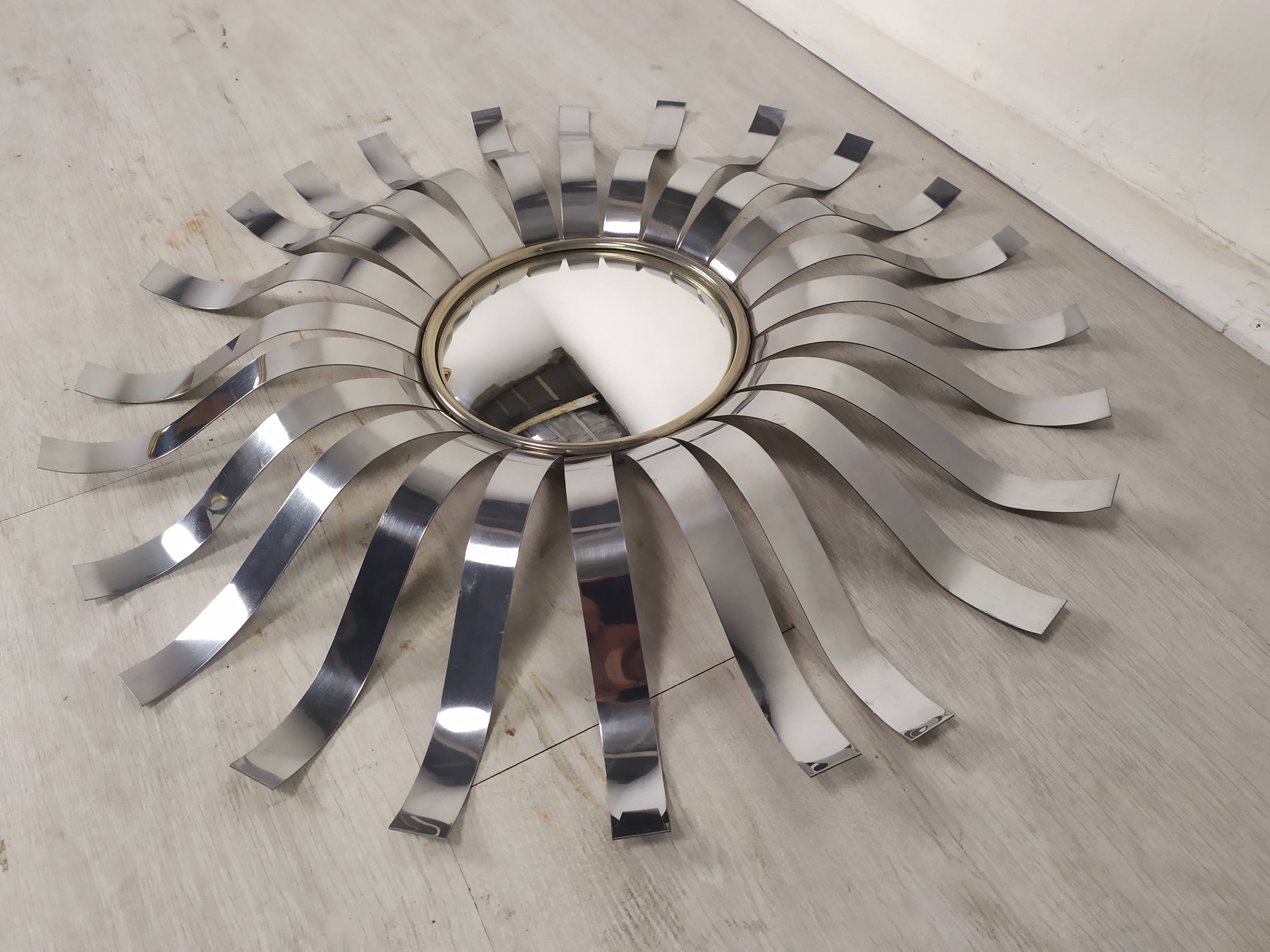 Stainless steel sun mirror 1970