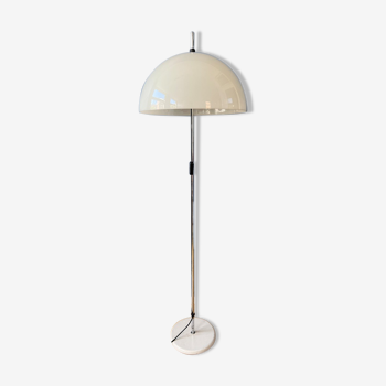 Vintage dijkstra mushroom floor lamp with glass lampshade