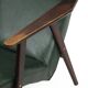 Vintage armchairs with green leather upholstery, 1960s