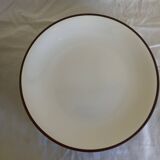 set of 12 flat plates in Siena enameled earthenware by KMK Scandinavian 1965