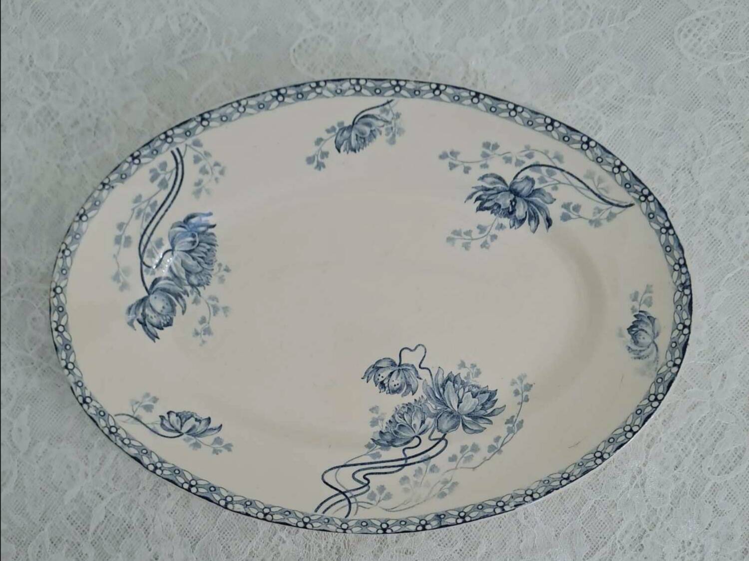 Sarreguemines "Royat" oval dish