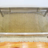 Jansen House coffee table by Guy Lefèvre steel glass 1970