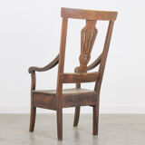 Antique oak armchair