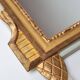 French gold mirror with a Louis XVI style pediment c. 1940/50 (95*54 cm)