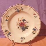 3 flat plates 3 soup plates Agreste Digoin Sarreguemines